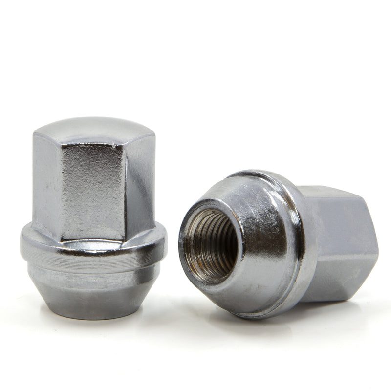 Bulge Acorn Lug Nut 14x1.5 Chrome 22mm Hex OE Style Replacement for Tesla