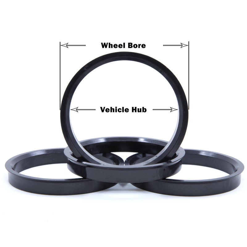 Hub Centric Rings 74.1mm to 72.6mm - Aluminum - Set of 4