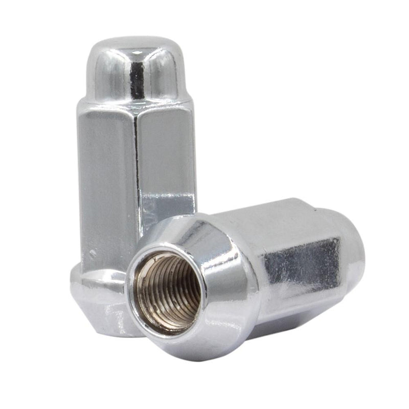 Bulge Acorn Lug Nut 12x1.5 Chrome 3/4" Hex 1.75" Tall