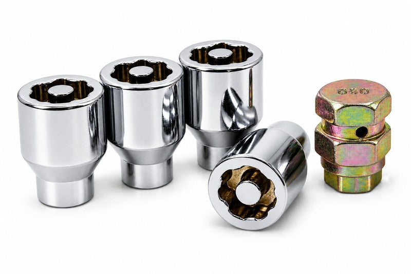 Locking Lug Nut Set ET Style Conica12x1.5 Chrome