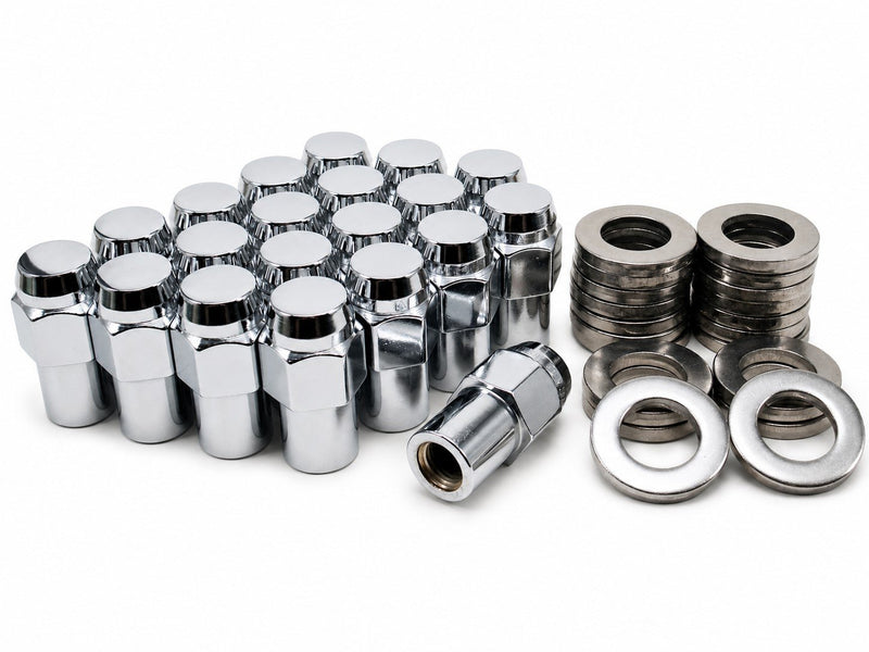 McGard No Rust Standard Mag Lug Nuts 7/16-20 0.75" Shank, Cragar Centered Washer