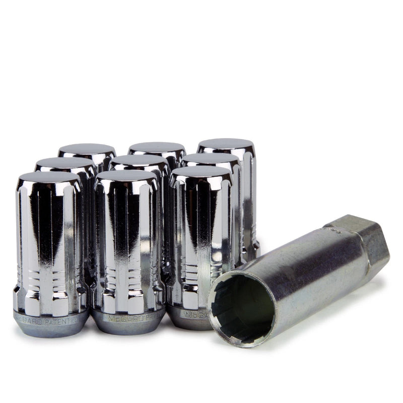 McGard Spline Drive Acorn Lug Nuts - 14x1.5 - Chrome 1.94" Tall