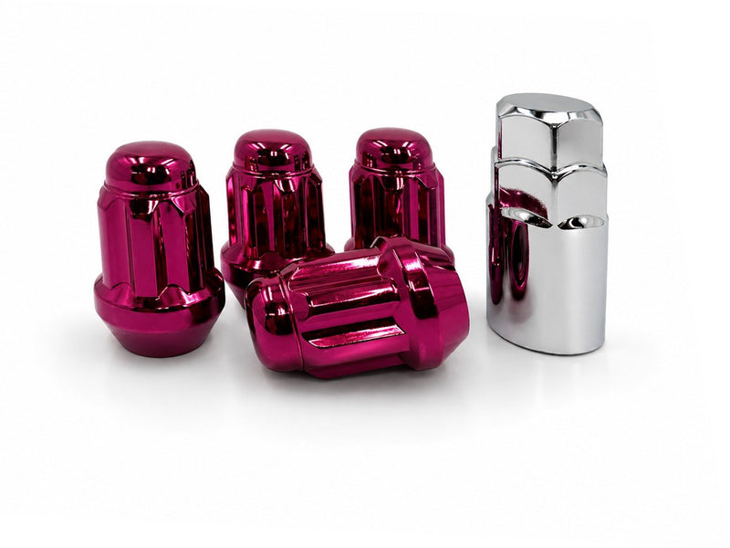 Locking Lug Nuts Wheel Locks M12x1.5 Pink Bulge Acorn Lock Set - DISCONTINUED