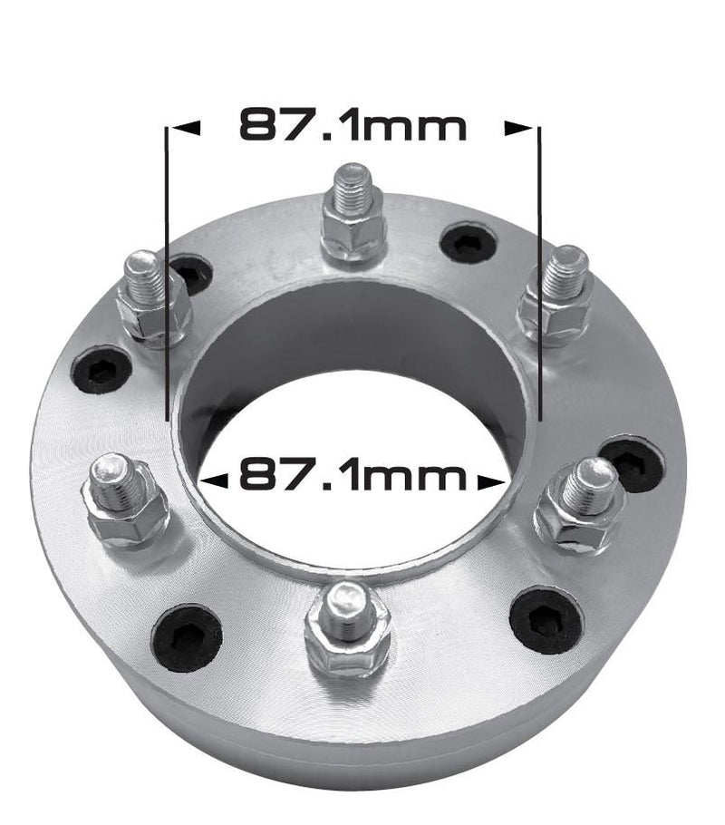 Wheel Adapters Converts 5 Lug 5x135 to 6 Lug 6x135 - 2" Thick 14x1.5 Studs 87.1mm Hub Centric