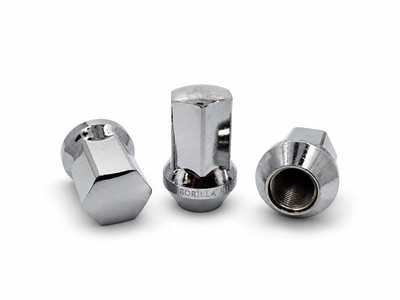Gorilla Lug Nuts 14x1.5 Chrome Replacement fits 2015-2026 F150 Expedition with Alloy Wheels