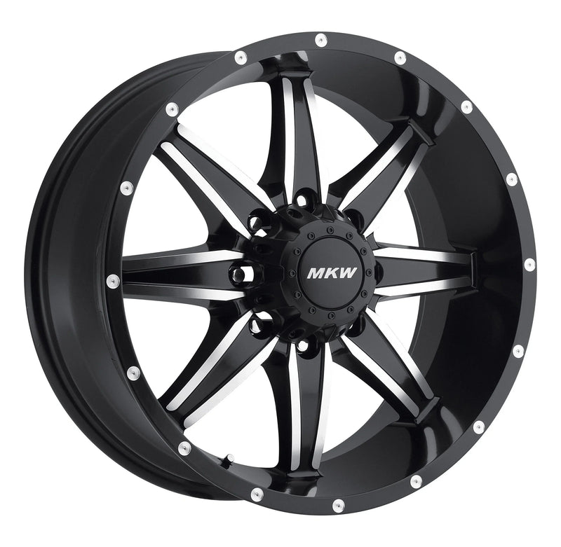 4 New MKW 20x9 M89 8x6.5 Satin Black Wheels 8 Lug +10mm