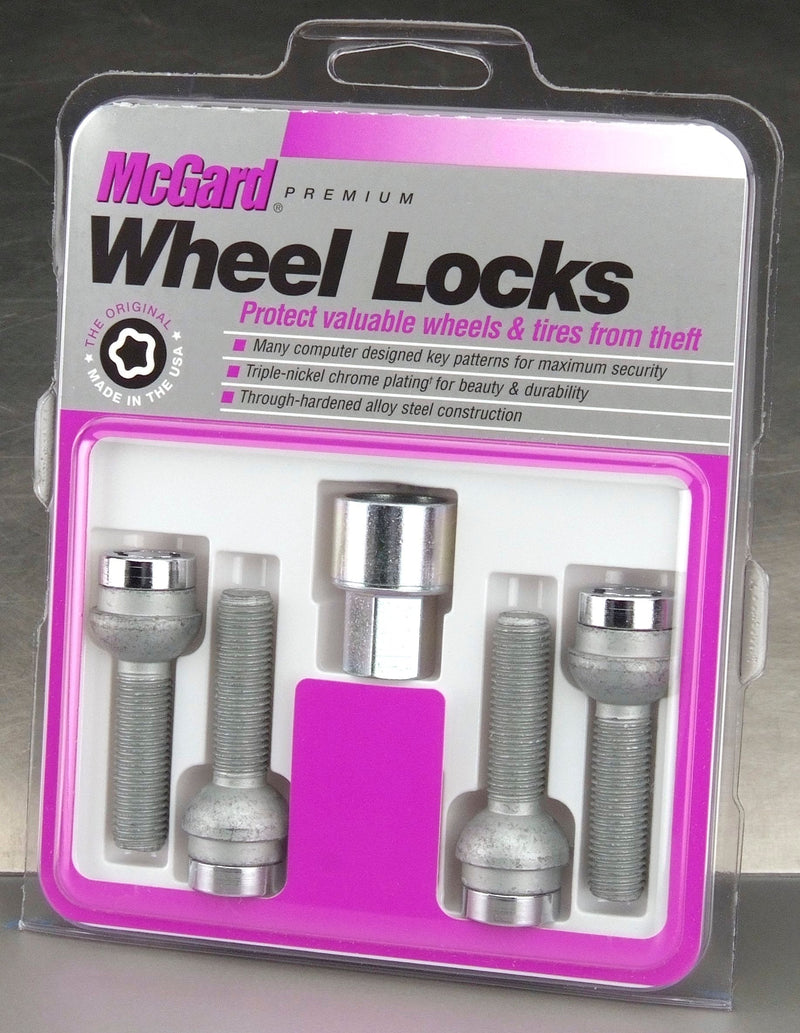 McGard 28174 Radius Seat Locking Lug Bolt 27mm Shank 17mm Hex for Mercedes