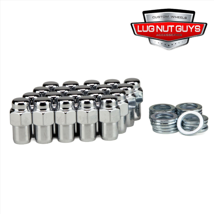 20 Lug Nuts 7/16 Chrome Mag Wheel Nut .75 Shank Chevrolet Pontiac Buick