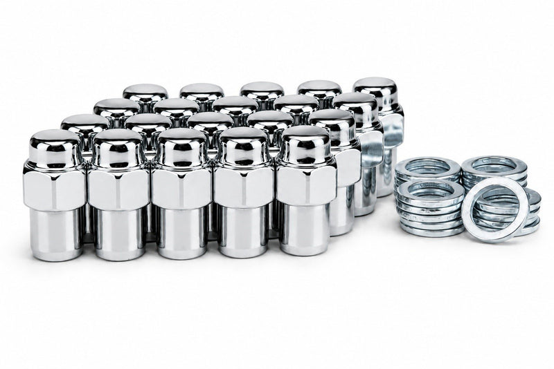 20 Lug Nuts 7/16 Chrome Mag Wheel Nut .75 Shank Chevrolet Pontiac Buick