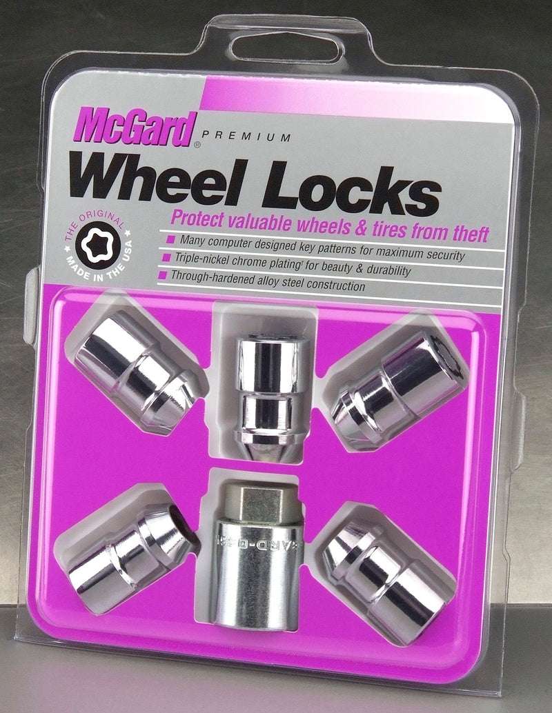 McGard Locking Lug Nuts Chrome 12x1.5 3/4" Hex 5 Lock Set 24537