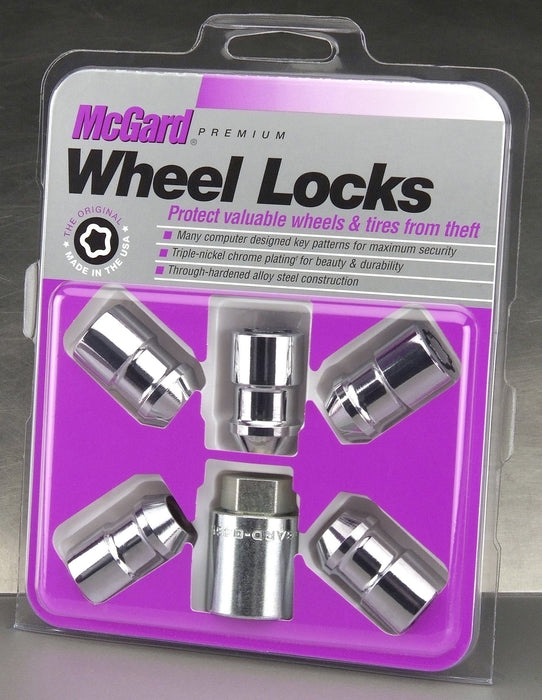 McGard Locking Lug Nuts Chrome 12x1.5 3/4" Hex 5 Lock Set 24537