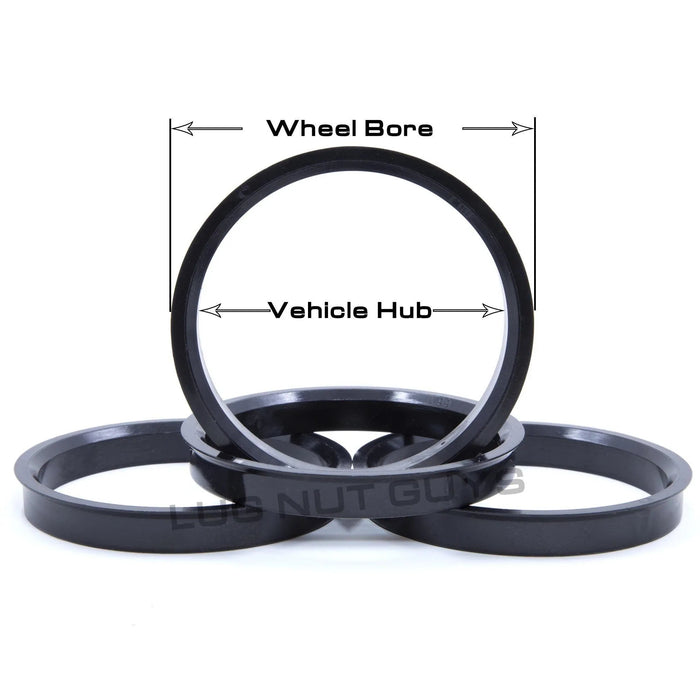 Hub Centric Rings 72.6mm to 71.5mm Set of 4