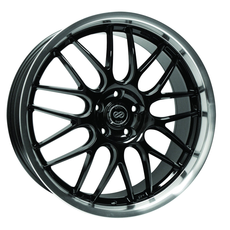 Enkei Wheel Lusso 18x7.5 5x114.3  42mm Black-Machined Lip