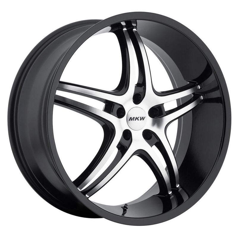 4 MKW M113 20x8.5 5x114 +35mm Black Machined Rims Wheels