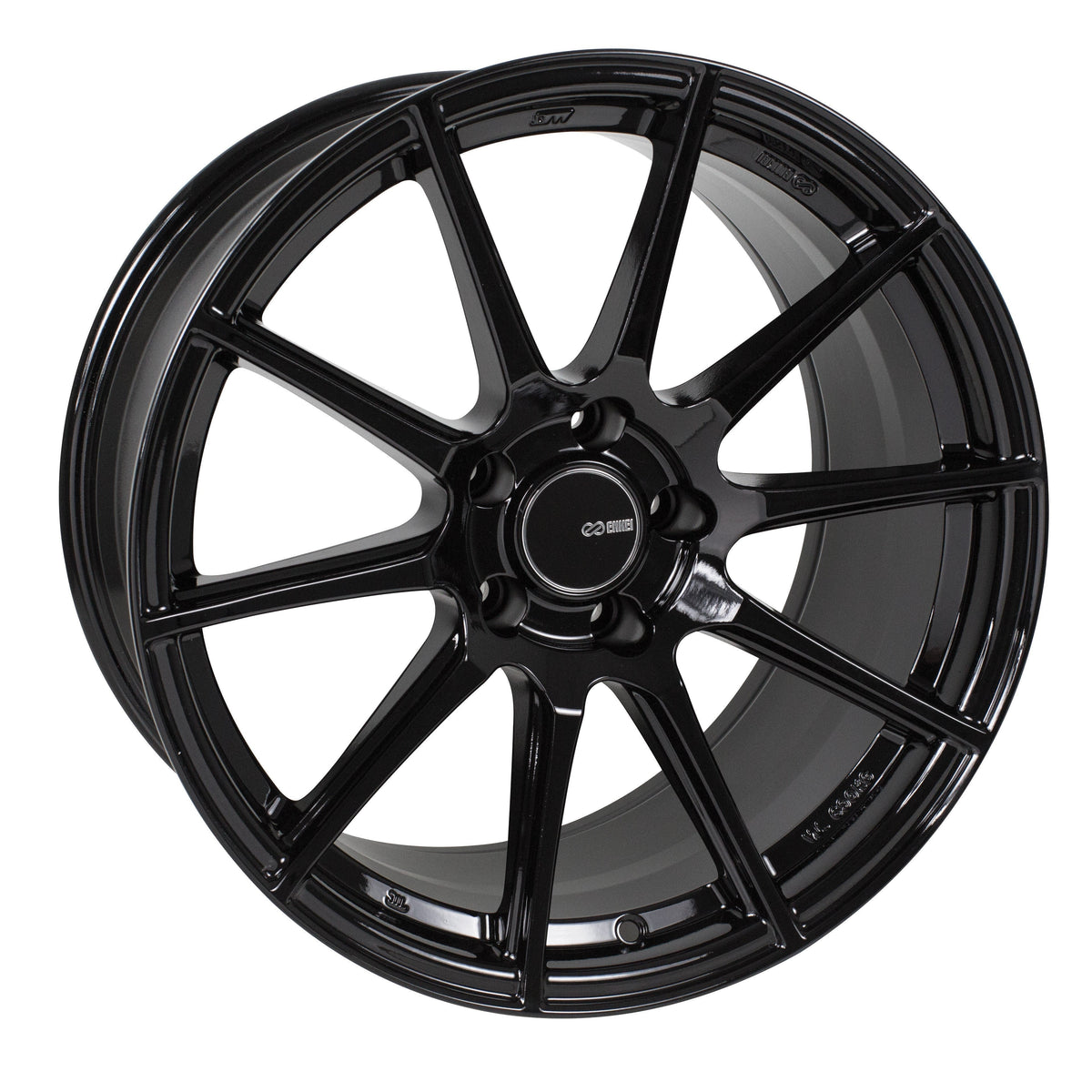 18x8.0 Enkei TSR-X Gloss Black main image 1