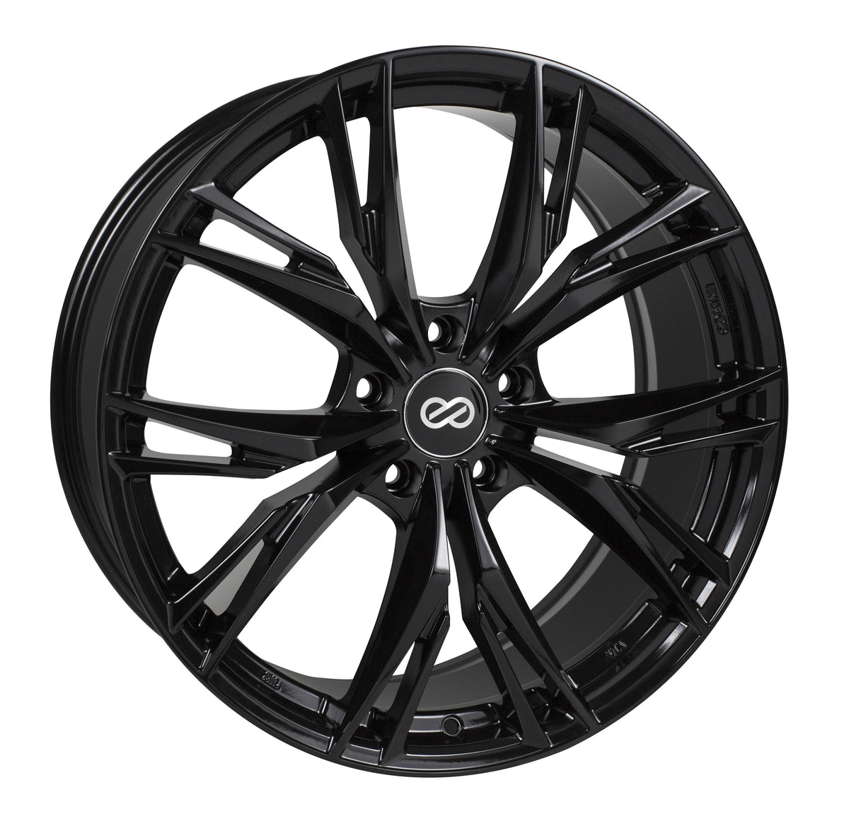 Enkei M52 18x8 40mm Offset 5x114.3 Bolt Pattern 72.6mm Bore Dia Hyper Black Wheel