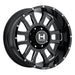Hostile Wheel H107 Gauntlet 20x10 -19mm 8x165.1 Blade Cut