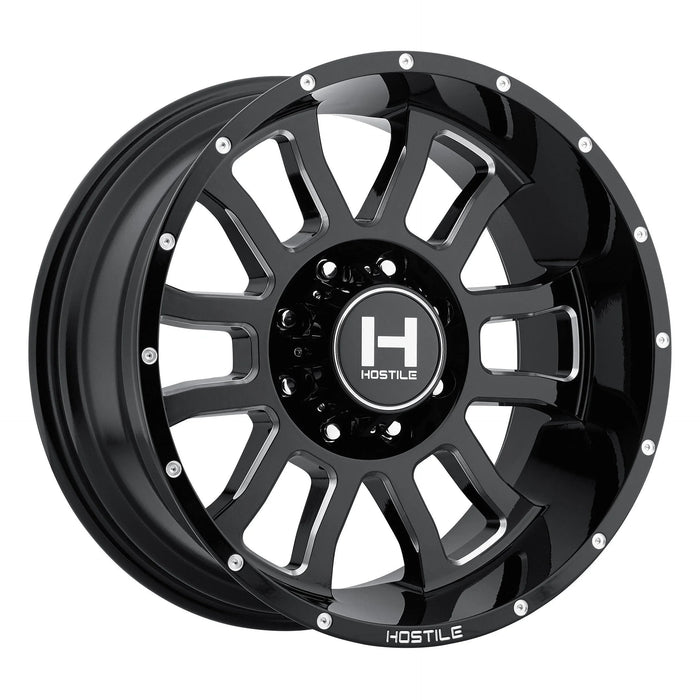 Hostile Wheel H107 Gauntlet 22x10 -25mm 8x165.1 Blade Cut