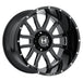 Hostile Wheel H107 Gauntlet 20x10 -19mm 6x135 Blade Cut