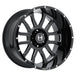 Hostile Wheel H107 Gauntlet 20x10 -19mm 6x139.7 Blade Cut