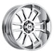 Hostile Wheel H107 Gauntlet 20x10 -19mm 6x139.7 Chrome