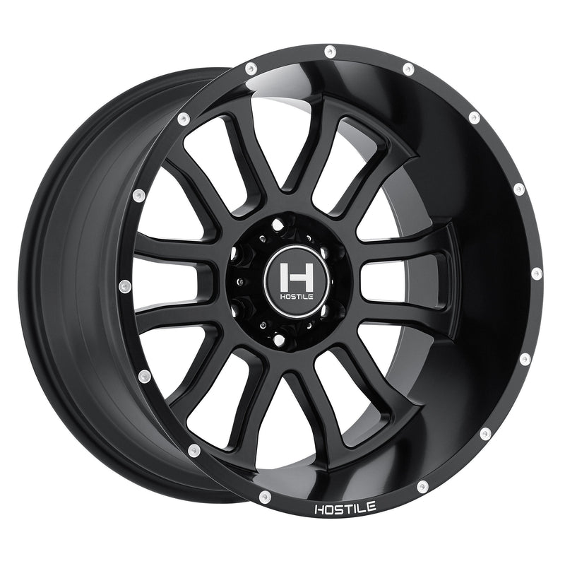 Hostile Wheel H107 Gauntlet 22x10 -25mm 6x135 Asphalt