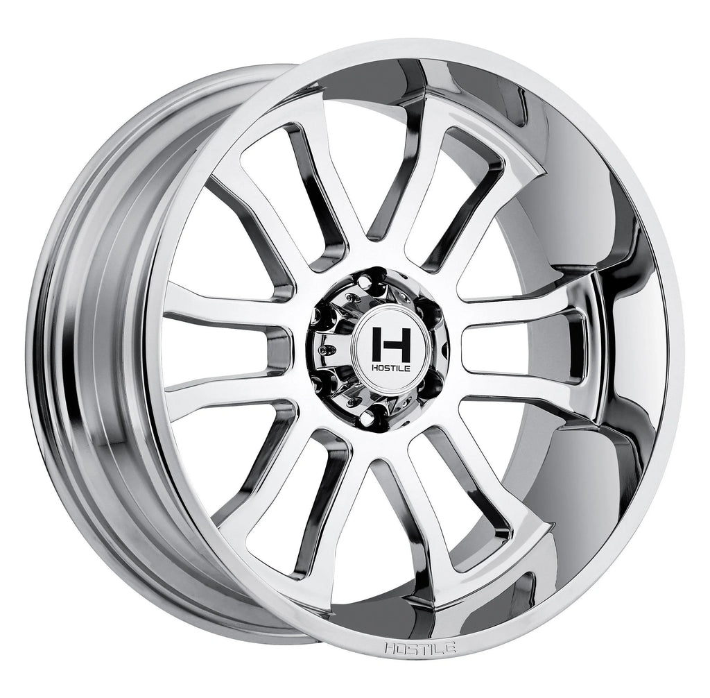 20x10 Hostile H107 Gauntlet 5x127 -19mm Chrome Wheel — Lug Nut Guys