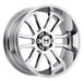 Hostile Wheel H107 Gauntlet 20x10 -19mm 5x127 Chrome