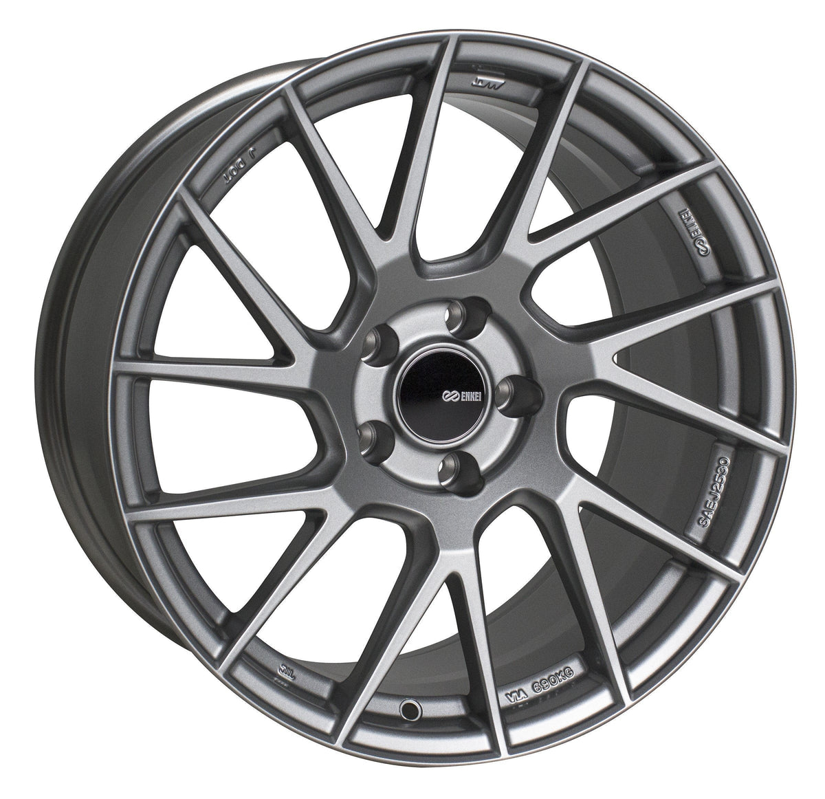 Enkei Wheel TM7 18x8 5x112 45mm Storm Gray — Lug Nut Guys