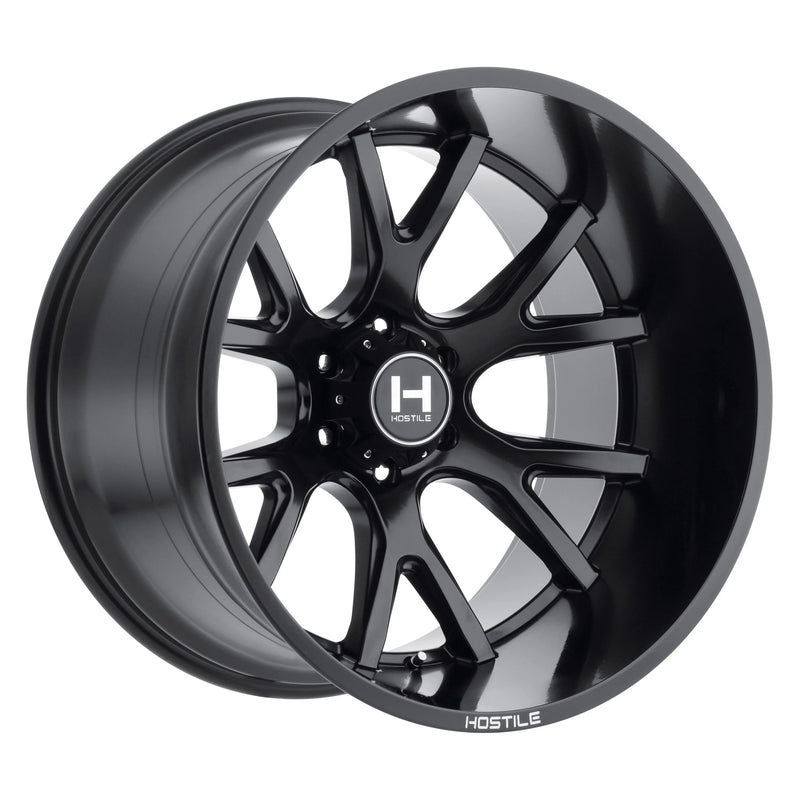 24x14 Hostile H113 Rage 6x139.7 -76mm Asphalt Black Wheel — Lug Nut Guys