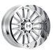 Hostile Wheel H115 Predator 20x10 -19mm 8x165.1 Chrome