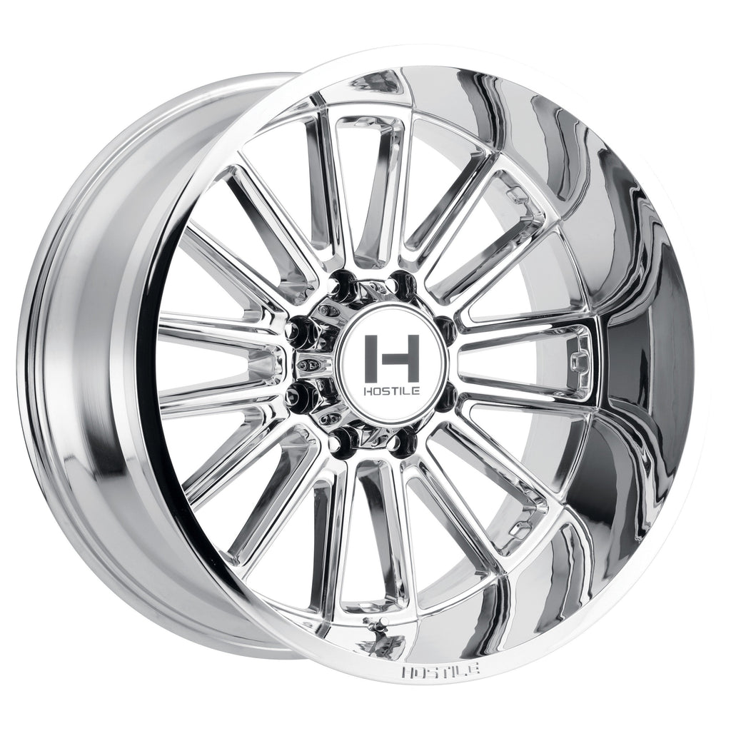 22x12 Hostile H115 Predator 8x170 -44mm Chrome Wheel — Lug Nut Guys