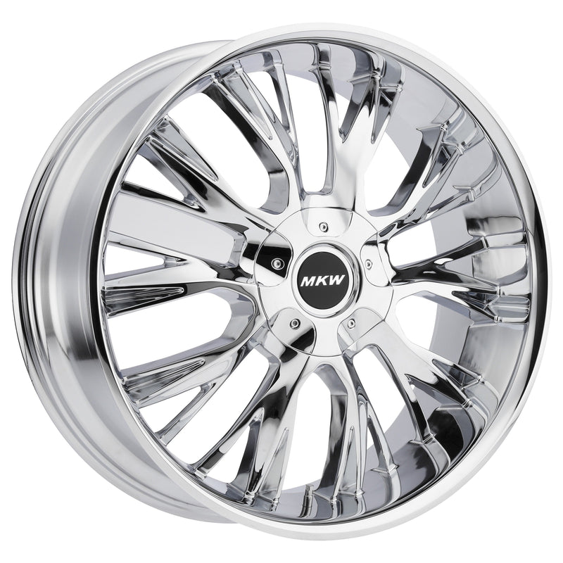 MKW Wheel M122 18x8  5x112 & 5x114.3 40mm Chrome