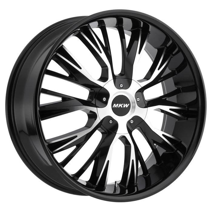 MKW Wheel M122 20x8.5  5x114.3 & 5x120 40mm Gloss Black Machined