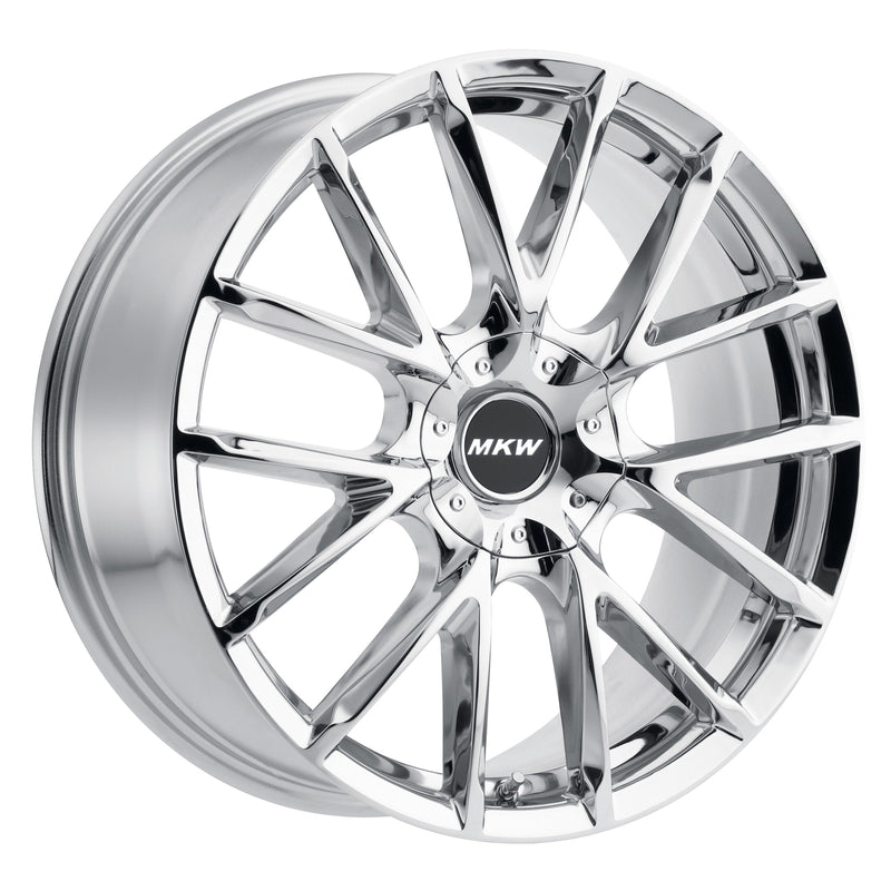 MKW Wheel M123 18x8  4x100 & 4x114.3 40mm Chrome