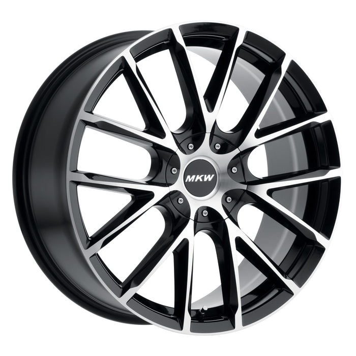 MKW Wheel M123 22x9  5x114.3 & 5x120 35mm Gloss Black