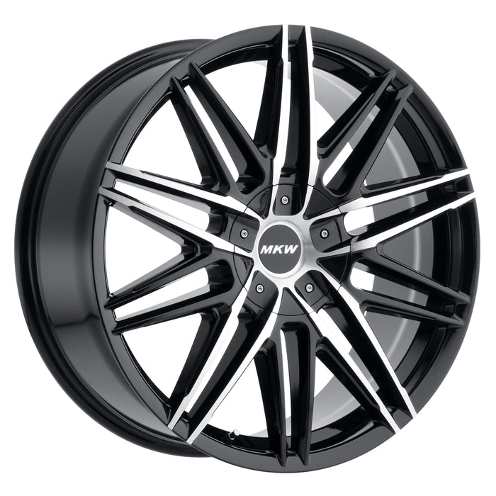 MKW Wheel M124 20x8.5  5x100 & 5x108 40mm Gloss Black