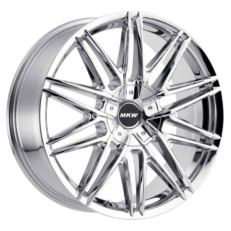 MKW Wheel M124 22x9  5x115 & 5x120 18mm Chrome