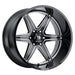 Hostile Wheel H117 Venom 20x12 -44mm 6x139.7 Blade Cut