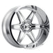 Hostile Wheel H117 Venom 22x10 -25mm 6x139.7 Chrome