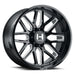 Hostile H120 Vulcan 20x12 Wheel 6x135 -44mm Blade Cut