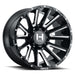 Hostile H123 Typhoon 20x10 Wheel 5X127 -19mm Blade Cut