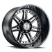 Hostile H124 Lunatic 20x10 Wheel 8x170 -19mm Blade Cut