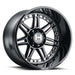 Hostile H124 Lunatic 22x10 Wheel 5x150 -25mm Blade Cut