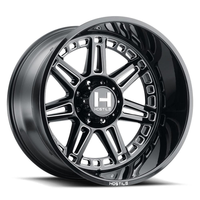 Hostile H124 Lunatic 22x10 Wheel 5x127 -25mm Blade Cut