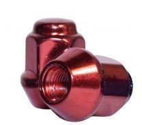 16 Red Bulge Acorn Lug Nuts 10x1.25 For ATV UTV SxS 17mm Hex