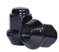 16 Black Bulge Acorn Lug Nuts 10x1.25 For ATV UTV SxS 17mm Hex