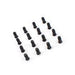 16 Black Flat Seat Lug Nuts 10x1.25 For ATV UTV SxS 14mm Hex