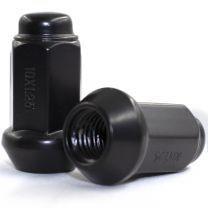 16 Black Bulge Acorn Lug Nuts 10x1.25 For ATV UTV SxS 14mm Hex