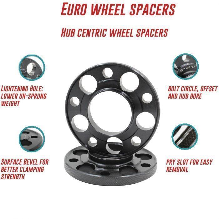 Wheel Spacers 5x130 20mm 71.5mm Hub Centric fits Porsche VW Audi